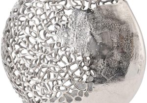 702709 - Vase - Coral Aluminium Design - Polished Hammered Metal Finish