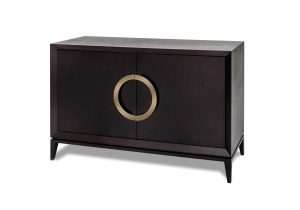 Sideboard - 2 Door - Internal Shelves - Quartered Oak Veneer Design