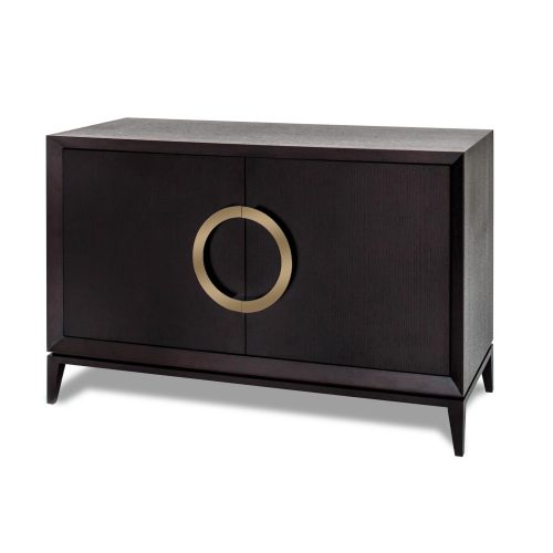 Sideboard - 2 Door - Internal Shelves - Quartered Oak Veneer Design