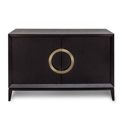 Sideboard – 2 Door – Internal Shelves – Quartered Oak Veneer Design