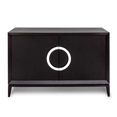 Sideboard – 2 Door – Internal Shelves – Quartered Oak Veneer Design