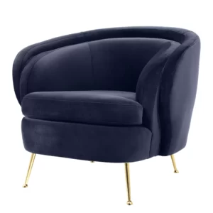Occasional Chair Midnight Blue Velvet