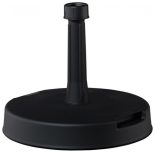 Garden Table Umbrella Base - Black Coated - Cement Filled