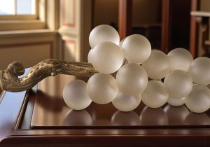 Ornament 'French Grapes' White