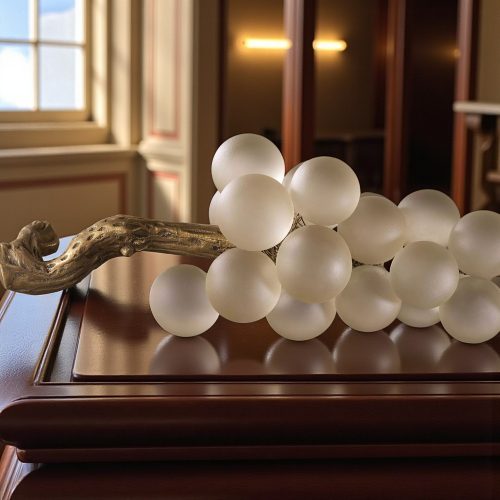 Ornament 'French Grapes' White