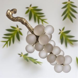 Ornament 'French Grapes' White