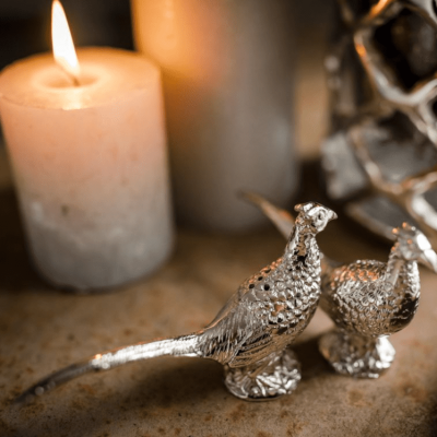 Cruet Set - Pheasant Shaped Salt & Pepper Set