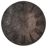 Wall Clock - Extra Large - Metal Finish - Roman Numerals