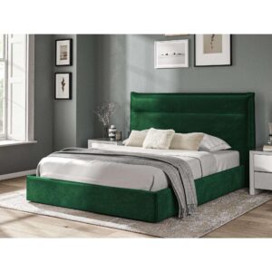 4ft 6" Double Bed - Ribbed - Hilton Bedroom Range - Emerald Green