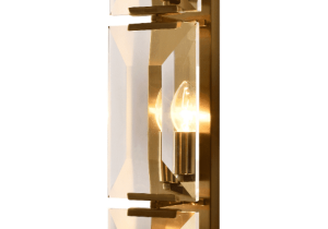 Wall Light - Triple Glass Design - Polished Brass Finish