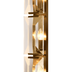 Wall Light - Triple Glass Design - Polished Brass Finish