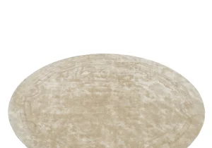 Luxury Rug - Off Beige Inlaid Finish - Round 280cm