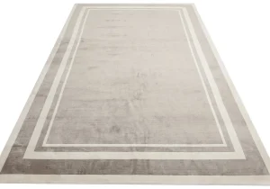 Luxury Rug - Troy Grey & Cream Finish - 200 x 300cm