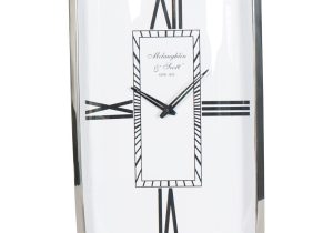 Mantel Clock - 'McLaughlin & Scott' Clock Co - Polished Chrome - 54cm