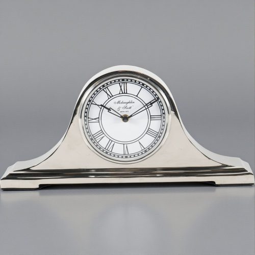 Mantel Clock ‘McLaughlin & Scott’ Clock Co – Polished Chrome