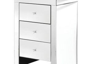 Bedside Drawers - 3 Drawer - Mirrored Furniture Range