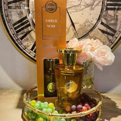 'Amber Noir' Reed Diffuser - Shaped Glass Bottle - 300ml