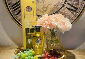 'Lemon Grass & Ginger' Reed Diffuser - Shaped Glass Bottle - Gift Boxed - 300ml