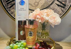 ''Pure Addiction' Reed Diffuser - Shaped Glass Bottle - Gift Boxed -1000ml