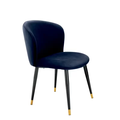 Gold Tipped Legged Dining Chair
