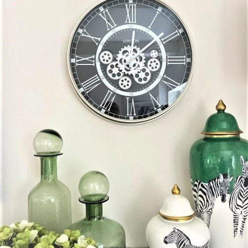 Clock, Glass Face, Battery