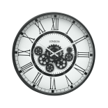 Wall Clock with Moving Cogs