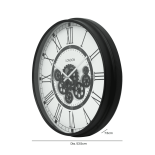 Wall Clock with Moving Cogs