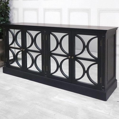 Sideboard – 4 Door Glass Design – Ascot Furniture Range