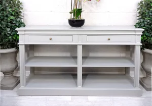 Open Shelf Buffet Sideboard - Ascot Furniture Range - Grey