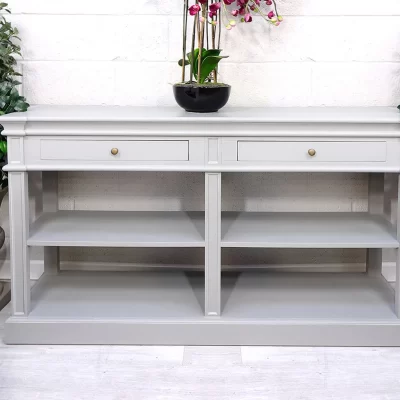 Open Shelf Buffet Sideboard - Ascot Furniture Range - Grey