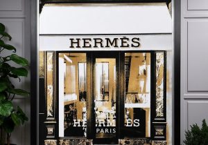 Wall Art 'Hermes' Designer Store Front Design - Large