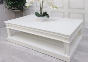 Coffee Table In French White - Oblong - Ascot Furniture Range
