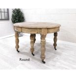 Dining Table - Reclaimed Wood Finish - Fully Extending Up to 320cm