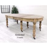 Dining Table - Reclaimed Wood Finish - Fully Extending Up to 320cm