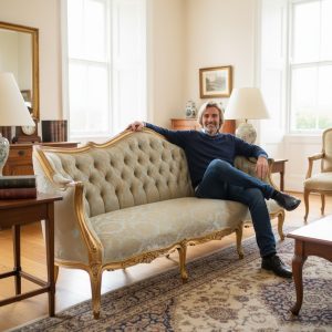French Gilt Sofa - 3 Seater