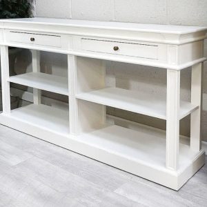 Open Shelf Buffet Sideboard – Ascot Furniture Range – White