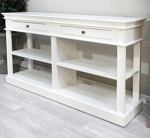 Open Shelf Buffet Sideboard – Ascot Furniture Range – White