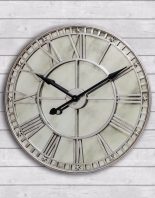 Wall Clock - Battery Operated - Silver Finish