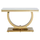 Console, White marble, Gold BASE