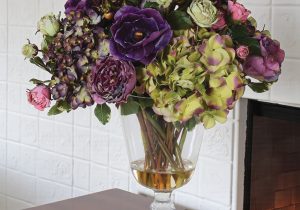 Mixed Amethyst and Green Arrangement