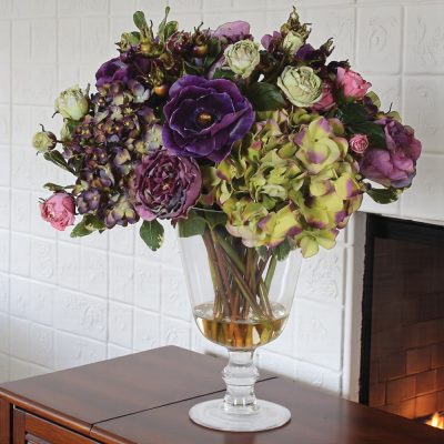 Mixed Amethyst and Green Arrangement