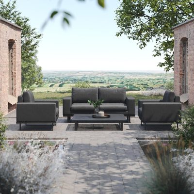 4 Seat Garden Sofa – All Weather Fabric – CHARCOAL