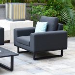 4 Seater Garden Sofa Set – Coffee Table – All Weather Fabric – CHARCOAL