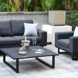 4 Seater Garden Sofa Set – Coffee Table – All Weather Fabric – CHARCOAL