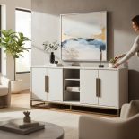 Gold & Verona Ash Sideboard - 4 door - Blackbone Range