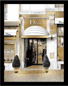 Wall Art 'Dior' - Designer Store Front