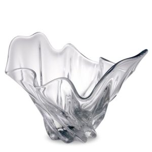 'Mayfair' Table Bowl - Hand Blown Clear Glass
