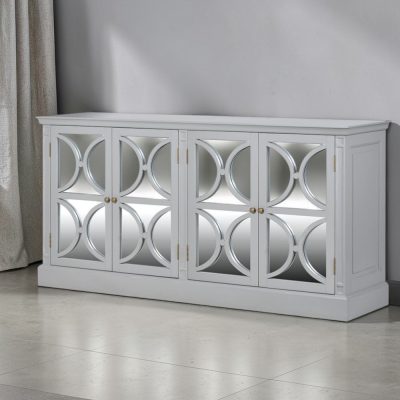 4 Door Sideboard – Grey – Ascot Furniture Range