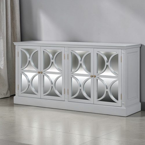 4 Door Sideboard – Grey – Ascot Furniture Range