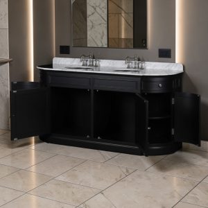 Open Black Sink Unit